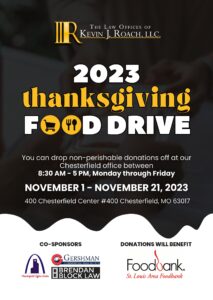 Roach Law - Thanksgiving food drive