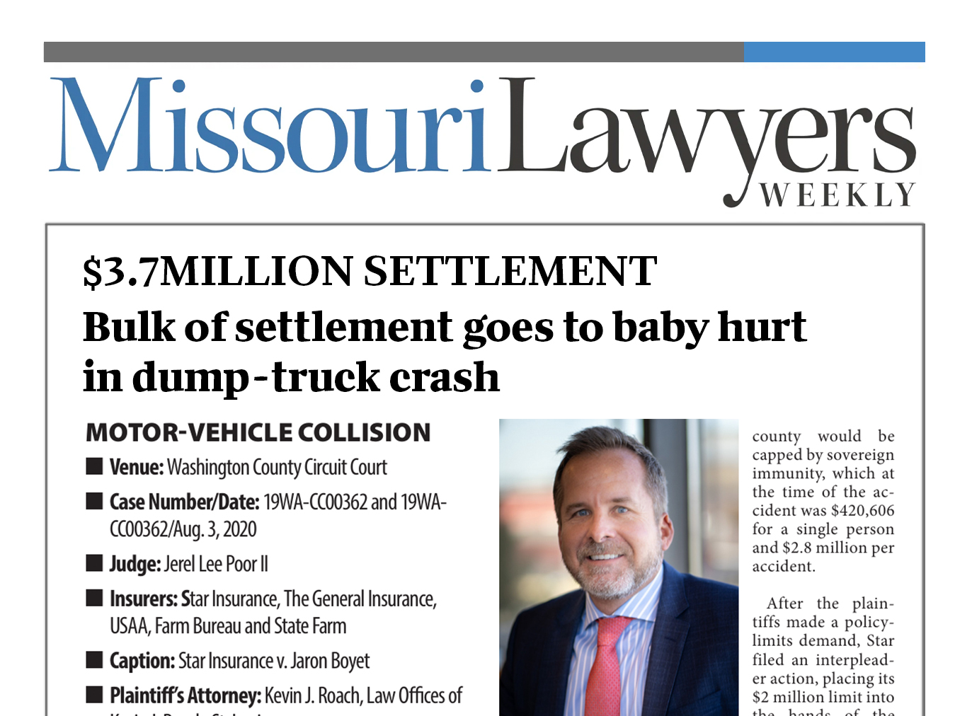 3.7 Million Settlement Bulk of Settlement Goes To Baby Hurt in Dump-trash Can